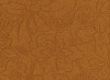 A4 Embossed metallic - cognac bloem blad motief