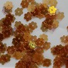 Bloemenpailletten oranje 0,8 cm
