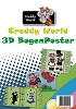 Knipvel Poster - 3D Creddy World - Bogen Poster