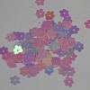 Bloemenpailletten baby roze 0,8 cm
