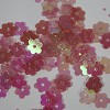 Bloemenpailletten lichtroze 0,8 cm