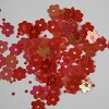 Bloemenpailletten licht rood 0,8 cm