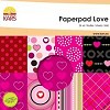PAPER PAD 15 X 15CM. LOVE