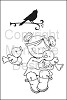 Eline`s Clear stamps Baby Tekst 