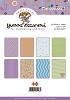 A4 Embossed metallic - cognac bloem blad motief