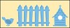 CREATABLES STENCIL FENCE  LR0205