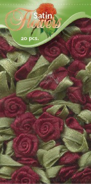 Satin Flowers - Aubergine