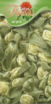 Satin Flowers - lichtgeel