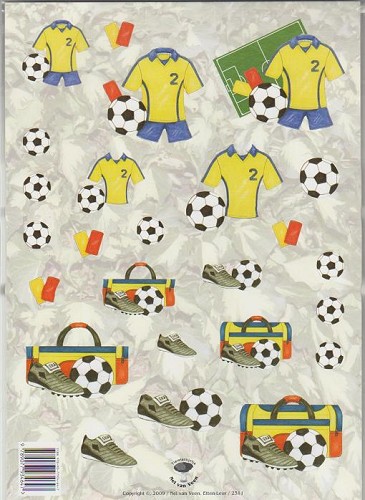 3D A4 knipvel Tier. -voetbal