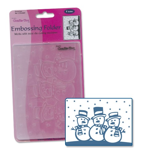 Sneeuwman embossing folder