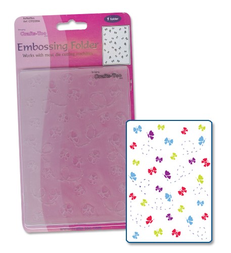 Vlinders embossing folder