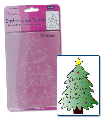 Kerstboom embossing folder