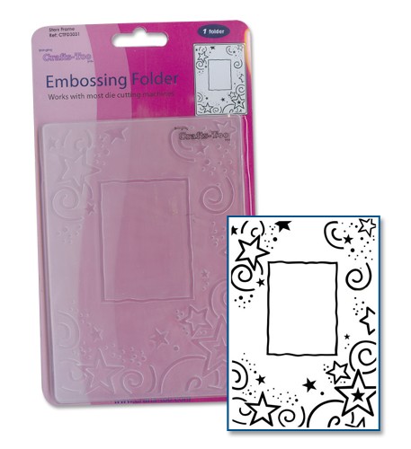 Stars Frame Embossing Folder