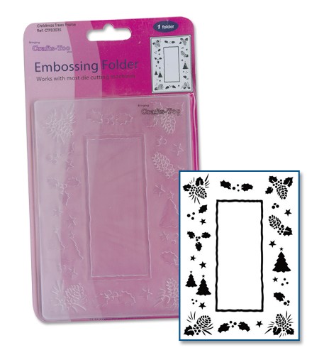 Christmas Trees Frame Embossing Folder