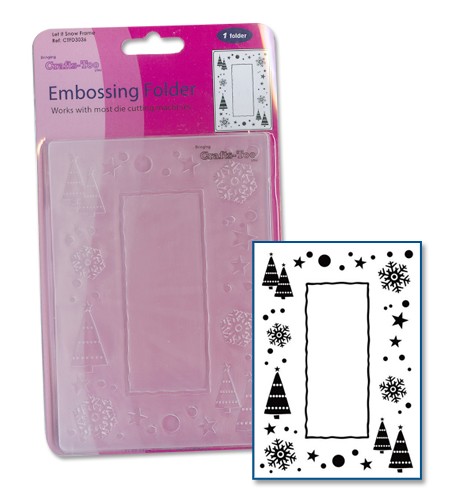 Let it Snow Frame Embossing Folder