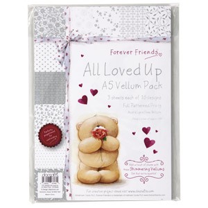 A5 VELLUM PACK - 30 SHEETS - ALL LOVED UP 160GSM