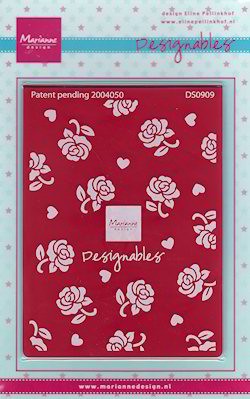 DESIGNABLE STENCIL DS0909 ROSES