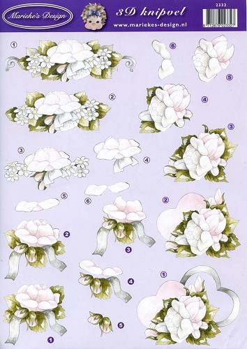 A4 KNIPVEL MARIEKE - BLOEMEN    VBK2332