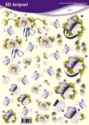A4 KNIPVEL MARIEKE - BLOEMEN  VBK2275
