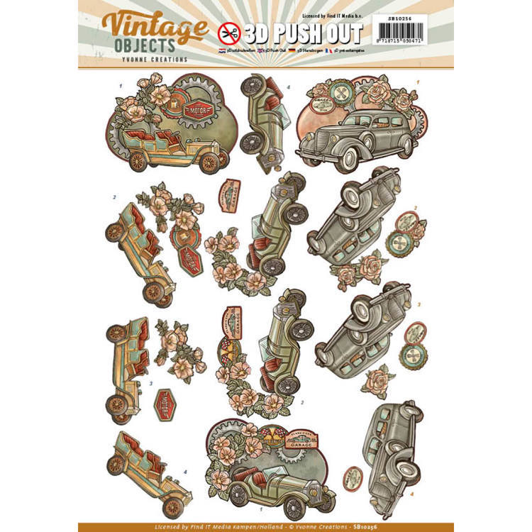 Push Out - Yvonne Creations - Vintage Objects - Vintage Cars