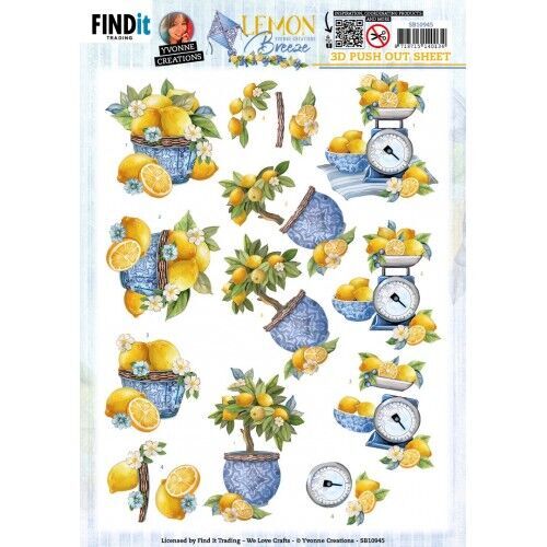 3D Push Out - Yvonne Creations - Lemon Breeze - Lemon Tree