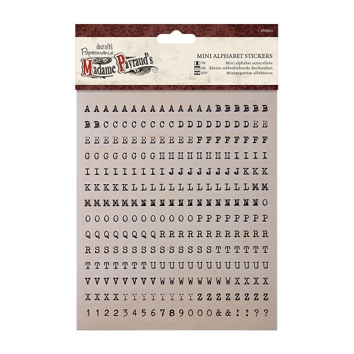Mini Alphabet Stickers (280pcs) - Madame Payraud